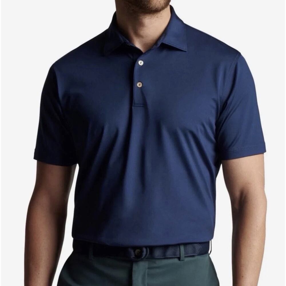 Peter Millar Mens Solid Performance Jersey Polo Golf Shirt XXL NWT